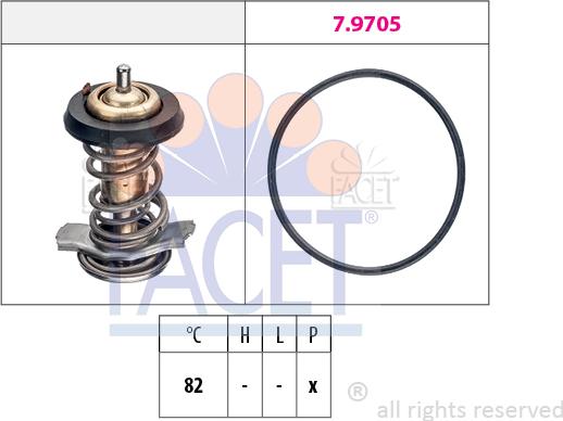 FACET 7.8842 - Termostat,lichid racire aaoparts.ro