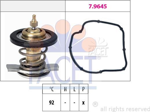 FACET 7.8847 - Termostat,lichid racire aaoparts.ro