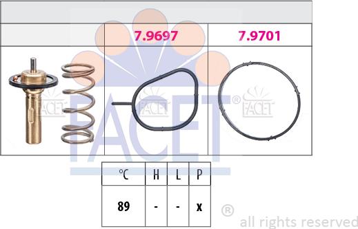 FACET 7.8826 - Termostat,lichid racire aaoparts.ro