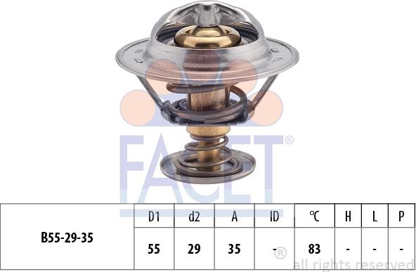 FACET 7.8323S - Termostat,lichid racire aaoparts.ro