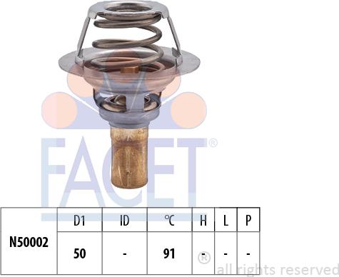FACET 7.8327S - Termostat,lichid racire aaoparts.ro