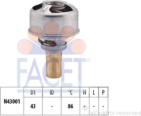 FACET 7.8247 - Termostat,lichid racire aaoparts.ro