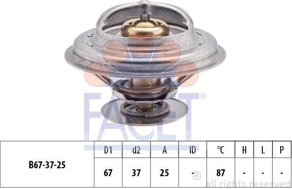 FACET 7.8256S - Termostat,lichid racire aaoparts.ro