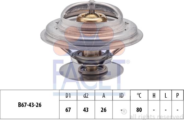 FACET 7.8260S - Termostat,lichid racire aaoparts.ro