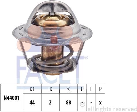 FACET 7.8227S - Termostat,lichid racire aaoparts.ro