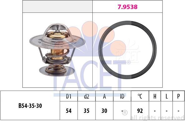 FACET 7.8279 - Termostat,lichid racire aaoparts.ro