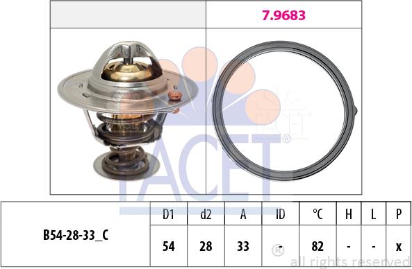 FACET 7.8726 - Termostat,lichid racire aaoparts.ro