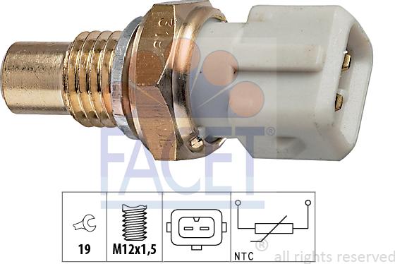 FACET 7.3191 - Senzor,temperatura ulei aaoparts.ro