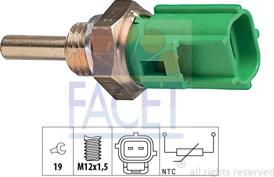 FACET 7.3177 - Senzor,temperatura ulei aaoparts.ro