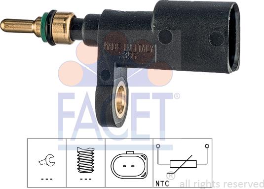 FACET 7.3355 - Senzor,temperatura lichid de racire aaoparts.ro