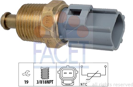 FACET 7.3363 - Senzor,temperatura ulei aaoparts.ro