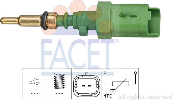 FACET 7.3385 - Senzor,temperatura lichid de racire aaoparts.ro