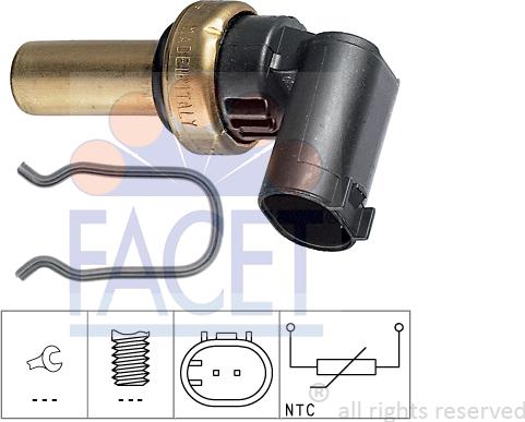 FACET 7.3324 - Senzor,temperatura lichid de racire aaoparts.ro