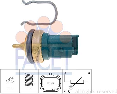 FACET 7.3328 - Senzor,temperatura lichid de racire aaoparts.ro