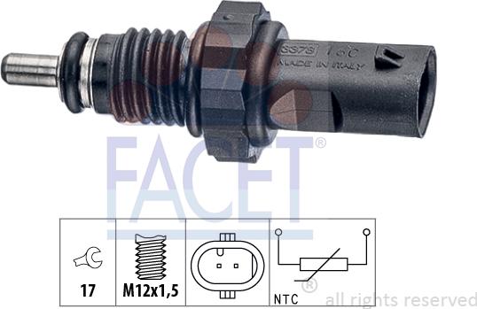 FACET 7.3378 - Senzor,temperatura ulei aaoparts.ro