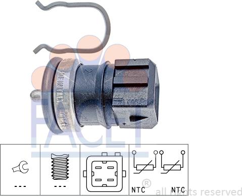 FACET 7.3251 - Senzor,temperatura lichid de racire aaoparts.ro