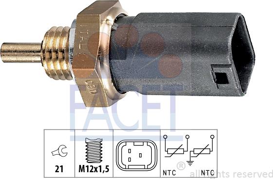 FACET 7.3252 - Senzor,temperatura lichid de racire aaoparts.ro