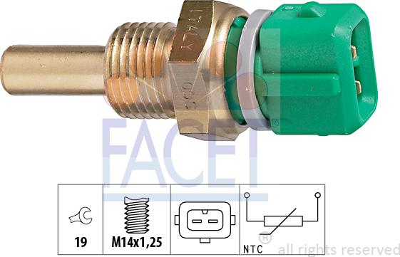 FACET 7.3204 - Senzor,temperatura lichid de racire aaoparts.ro