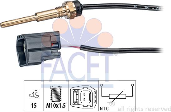 FACET 7.3289 - Senzor,temperatura lichid de racire aaoparts.ro