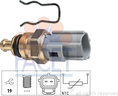 FACET 7.3285 - Senzor,temperatura lichid de racire aaoparts.ro