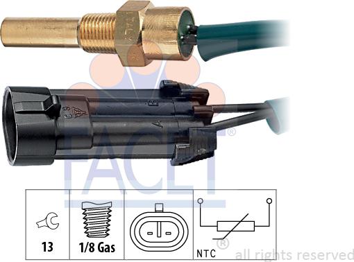 FACET 7.3280 - Senzor,temperatura lichid de racire aaoparts.ro