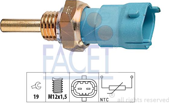 FACET 7.3239 - Senzor,temperatura ulei aaoparts.ro