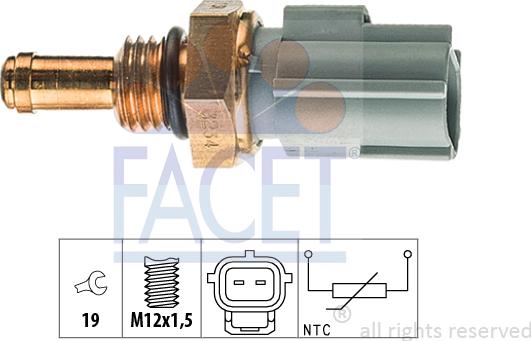 FACET 7.3234 - Senzor,temperatura ulei aaoparts.ro