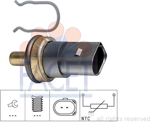 FACET 7.3278 - Senzor,temperatura lichid de racire aaoparts.ro