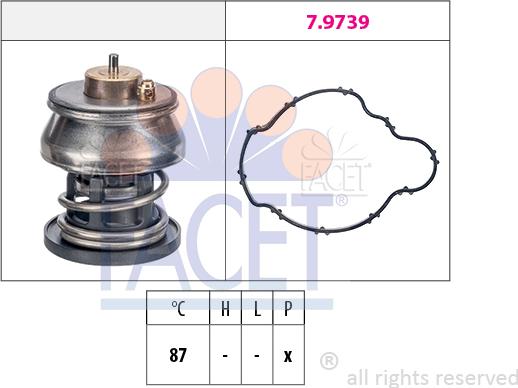 FACET 7.7976 - Termostat,lichid racire aaoparts.ro