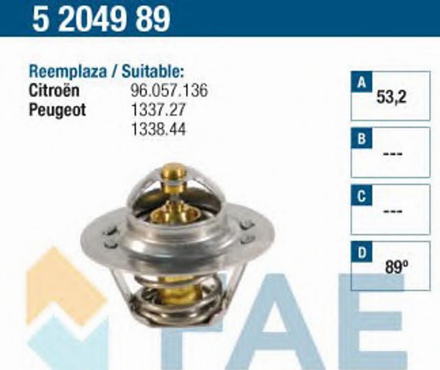 FAE 5204989 - Termostat,lichid racire aaoparts.ro