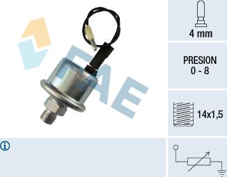 FAE 14550 - Senzor,presiune ulei aaoparts.ro