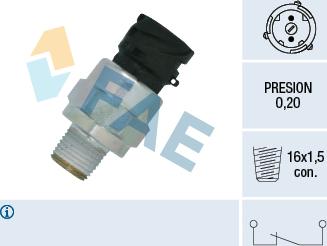 FAE 18116 - Senzor,presiune ulei aaoparts.ro