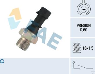 FAE 12480 - Senzor,presiune ulei aaoparts.ro