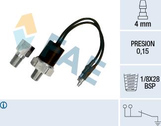FAE 12540 - Senzor,presiune ulei aaoparts.ro