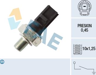 FAE 12614 - Senzor,presiune ulei aaoparts.ro