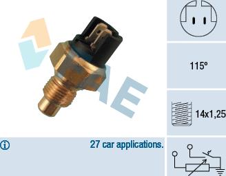 FAE 34010 - Senzor,temperatura lichid de racire aaoparts.ro