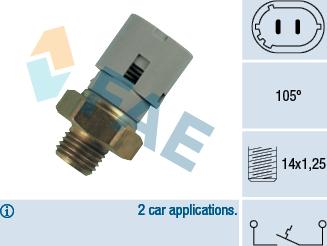 FAE 35710 - Senzor,temperatura lichid de racire aaoparts.ro