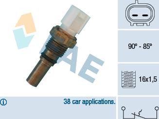 FAE 36540 - Comutator temperatura, ventilator radiator aaoparts.ro
