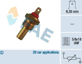 FAE 31200 - Senzor,temperatura lichid de racire aaoparts.ro