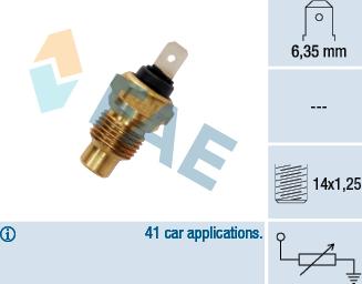 FAE 31280 - Senzor,temperatura lichid de racire aaoparts.ro
