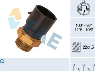 FAE 38030 - Comutator temperatura, ventilator radiator aaoparts.ro