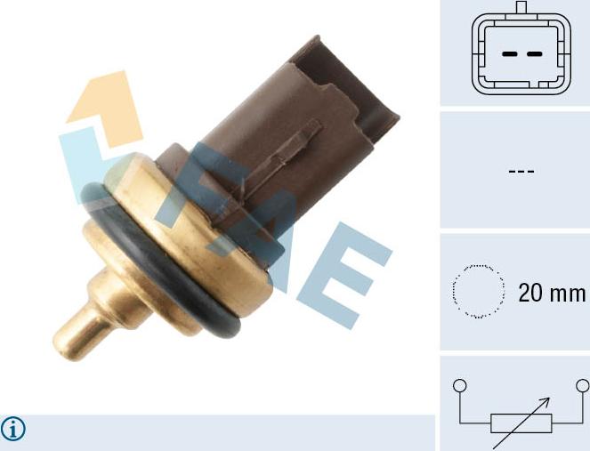 FAE 33708 - Senzor,temperatura lichid de racire aaoparts.ro
