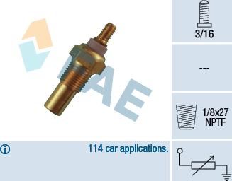 FAE 32190 - Senzor,temperatura lichid de racire aaoparts.ro