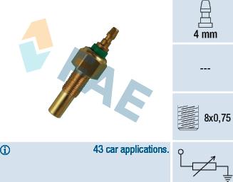 FAE 32170 - Senzor,temperatura lichid de racire aaoparts.ro