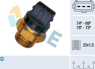 FAE 37935 - Comutator temperatura, ventilator radiator aaoparts.ro