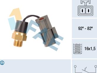 FAE 37560 - Comutator temperatura, ventilator radiator aaoparts.ro