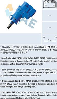 FAE 24853 - Comutator lumini frana aaoparts.ro