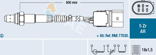 FAE 75355 - Sonda Lambda aaoparts.ro