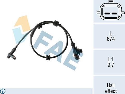 FAE 78454 - Senzor,turatie roata aaoparts.ro