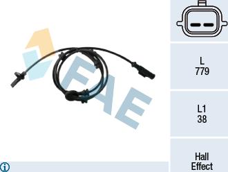FAE 78437 - Senzor,turatie roata aaoparts.ro